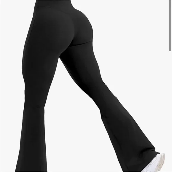 Amazon Women's Black Flare Pants - Picture 1 of 4